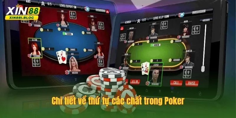 thứ tự các chất trong poker